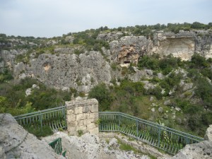 Looking down at the valley floor from Parco Forza