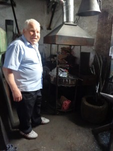 original machine dating 1930 adopted to mould iron