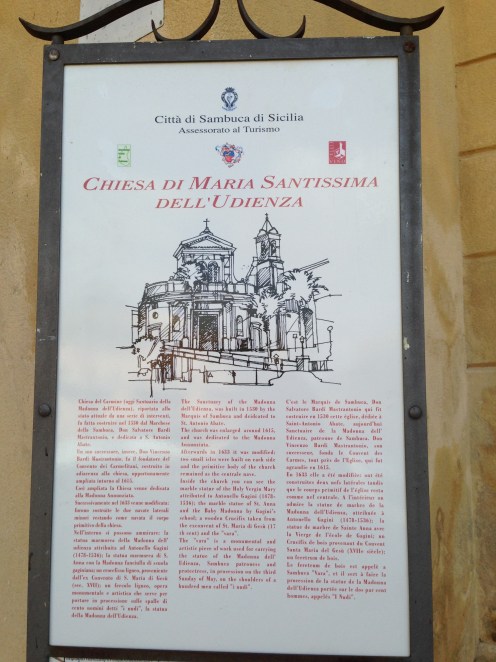 Chiesa Maria Santissima dell'Udienza Sambuca