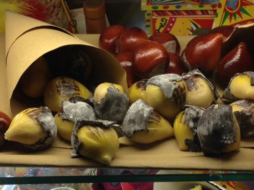 Marzipan chestnuts
